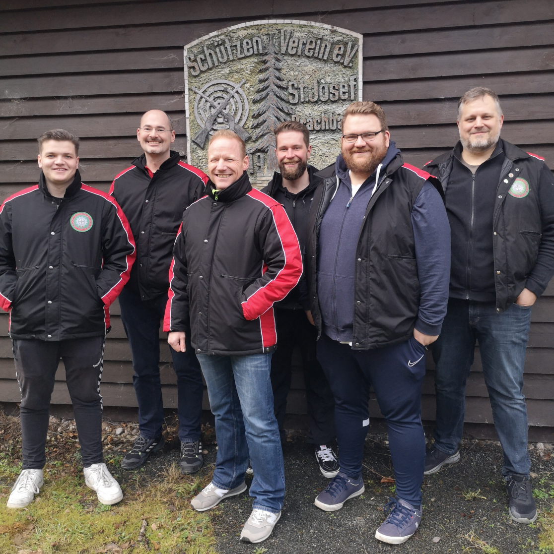 Die Rheinlandmeister: (v. l.) Leon Koch, Stefan Reupke, Sascha Klump, Philipp Sersch, Stefan Decker, Stefan Freise